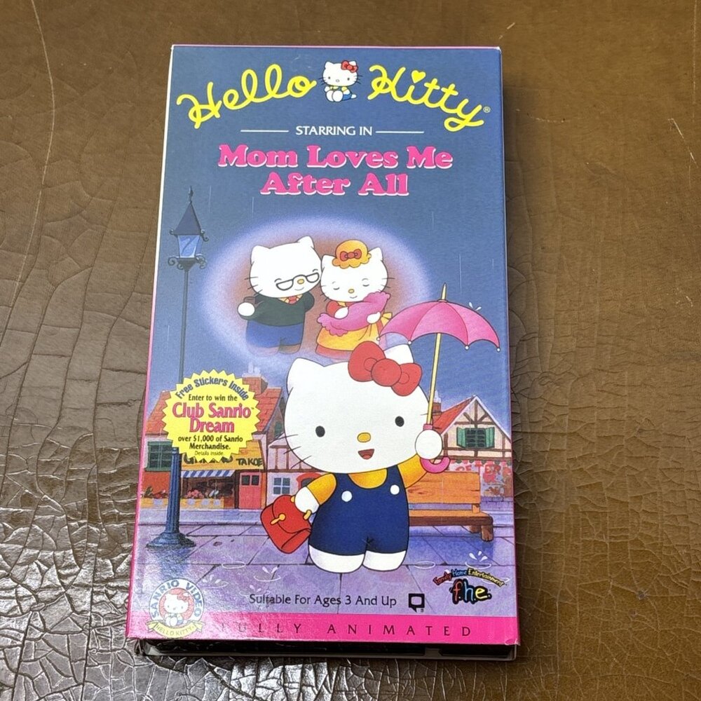 VHS F. H. E. Hello Kitty Mom Loves Me After All & Wonderful Sister 1995 Vol 5